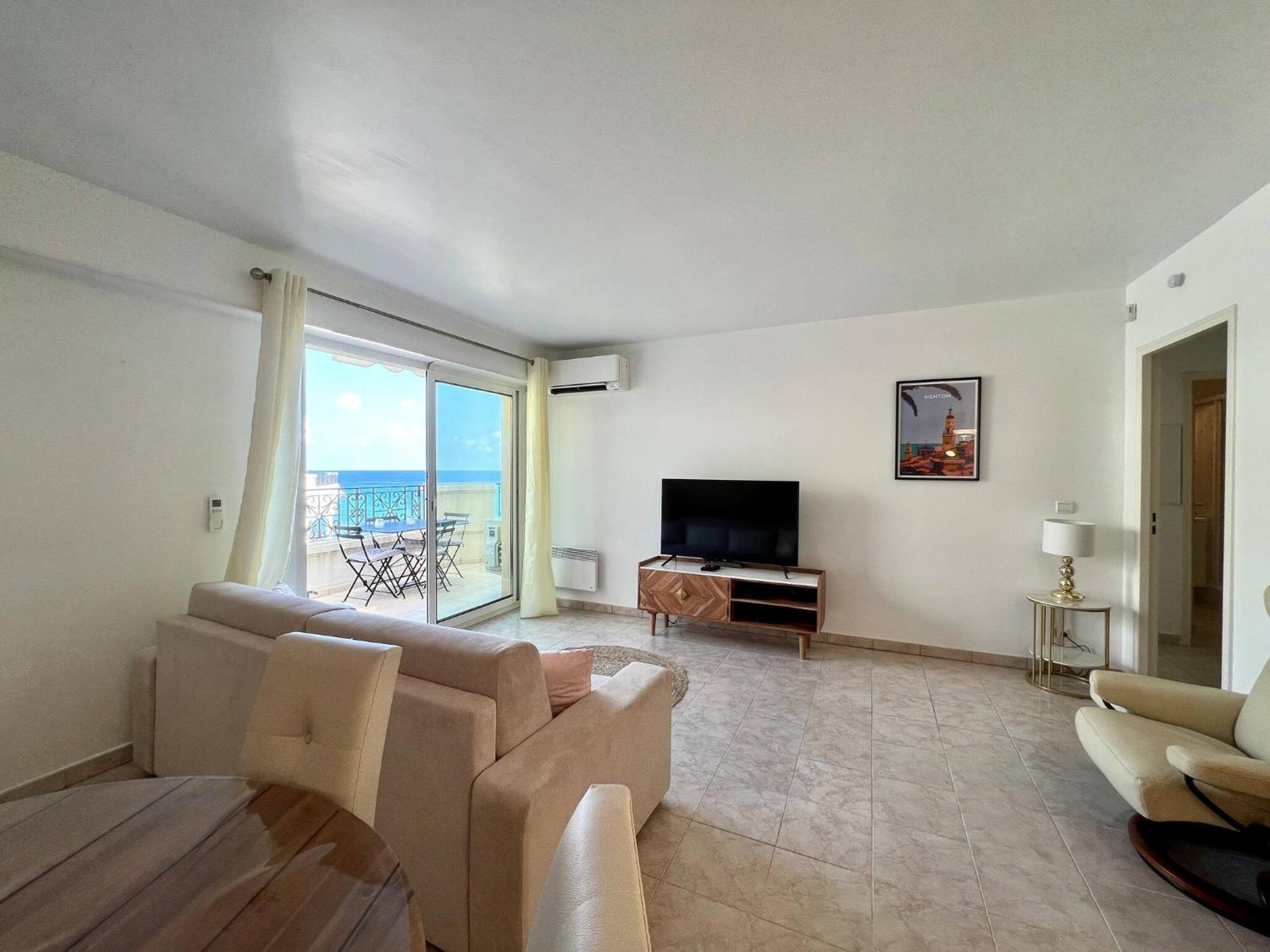 'Le Victoria Beach' Vue Mer Plein Centre, Spacieux Ментона Экстерьер фото