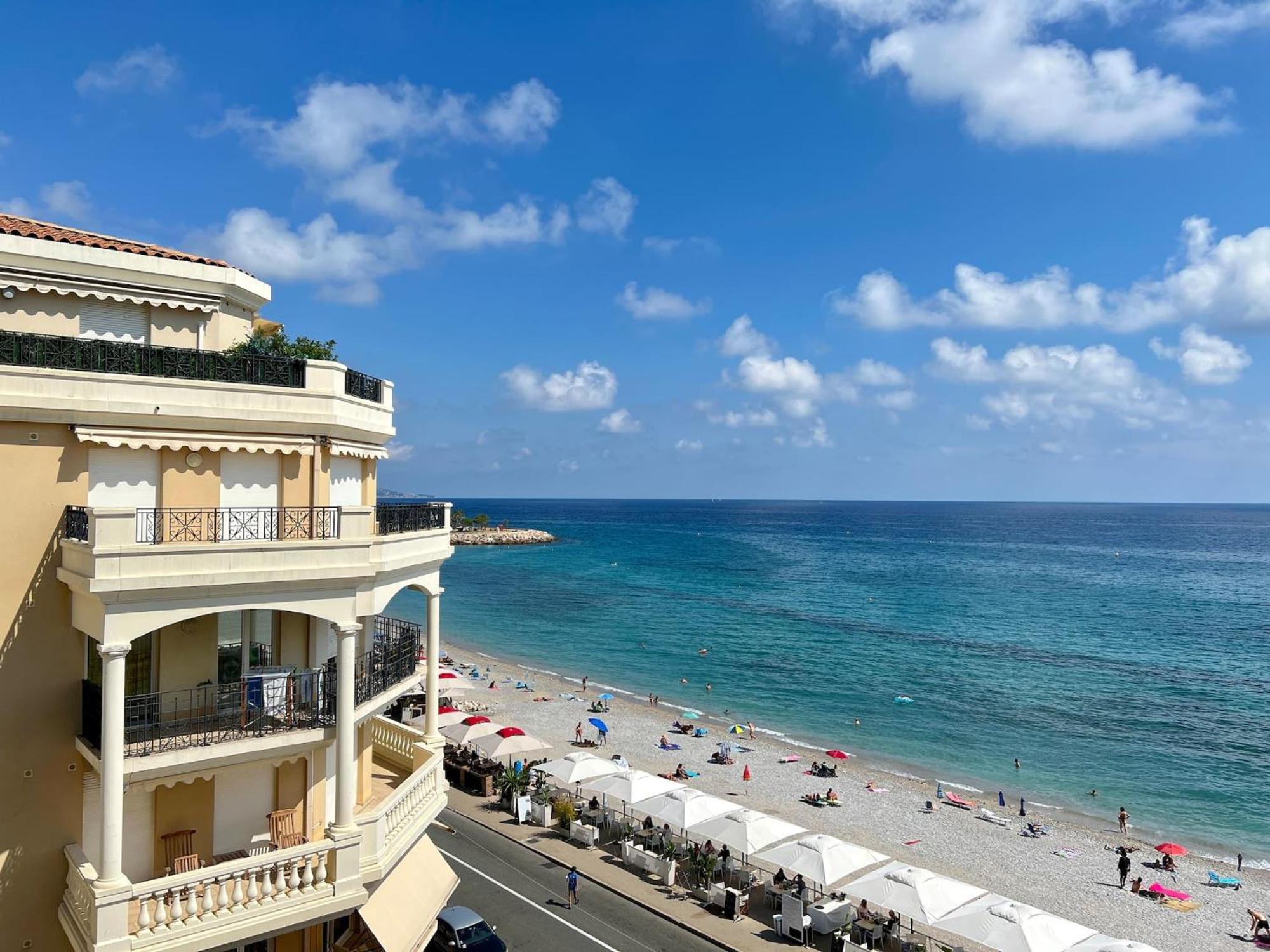 'Le Victoria Beach' Vue Mer Plein Centre, Spacieux Ментона Экстерьер фото